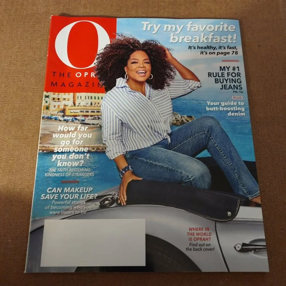 The Oprah Magazine Issue Featuring Oprah In Denim & Striped Shirt - Lifestyle